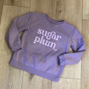 Little Co Lauren Conrad girls size 10 purple lavender Sugar Plum sweatshirt crew